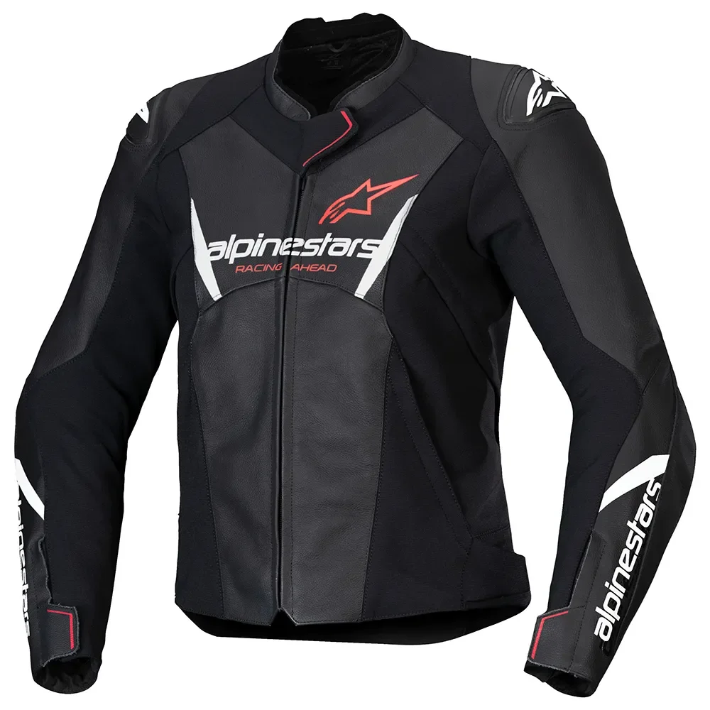Jaqueta Alpinestars Stella/Feminina Couro Faster V3 Preto/Branco